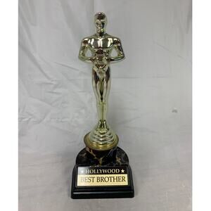 Hollywood Best Brother Plastic Oscar 8.25" Tall Statue Award Gift